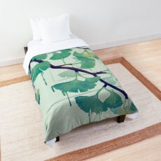 O Ginkgo (in Green) Comforter