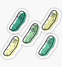 The many faces of PICKLE RICK Sticker