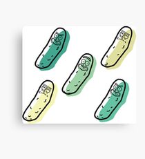The many faces of PICKLE RICK Canvas Print