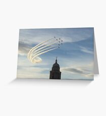Red Shadows Greeting Card