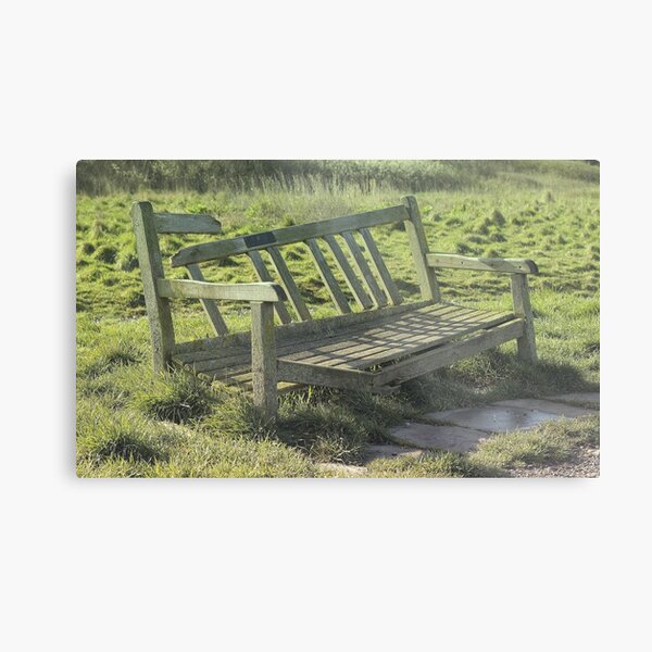 The broken bench Metal Print