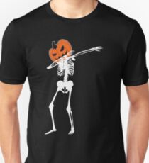 Dab Pumpkin Head Skeleton Unisex T-Shirt
