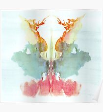 Psychologie, Tintenklecks-Test, Neunter Blot, Rorschach, Tintenkleks-Test Poster