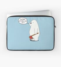 Ice Bear Will Take Care of It - We Bare Bears Cartoon Laptop Sleeve