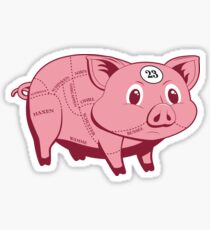 Pink Pig Sticker