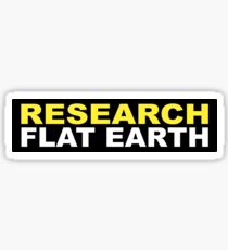 RESEARCH FLAT EARTH (1st Billboard graphics) Sticker