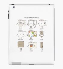 Toilet paper types iPad Case/Skin