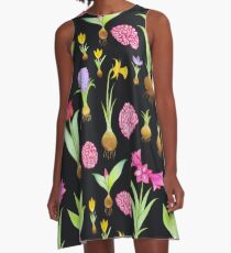 Spring Bulbs and Brains A-Line Dress