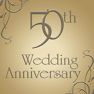 50 aniversario de bodas de oro Paquete de 5 chapas pequeñas (25 mm)