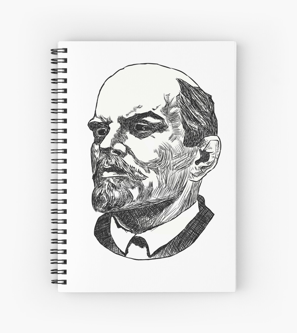 Vladimir Lenin Sketch" Spiral Notebook by Polosophy | Redbubble