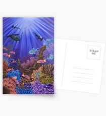 Underwater coral reef Postcards