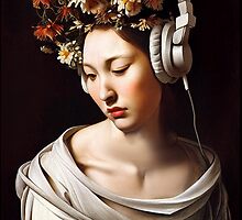 Caravaggio in Headphones by Servalan at Tale Teller Club  by taletellerclub