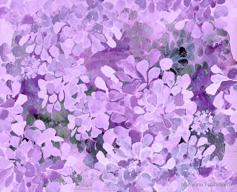 "purple petals" by Marianna Tankelevich Redbubble