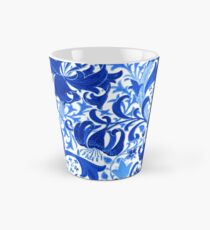 William Morris Iris and Lily, Cobalt Blue Tall Mug