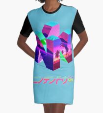Nintendo 64 Vaporwave Graphic T-Shirt Dress
