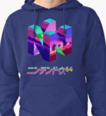 Nintendo 64 Vaporwave Pullover Hoodie