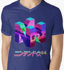 Nintendo 64 Vaporwave Men's V-Neck T-Shirt