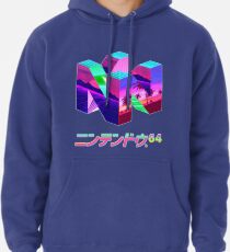 Nintendo 64 Vaporwave Pullover Hoodie