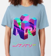 Nintendo 64 Vaporwave Slim Fit T-Shirt