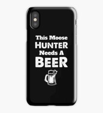 Moose Hunter Hunting Bull Season iPhone Case