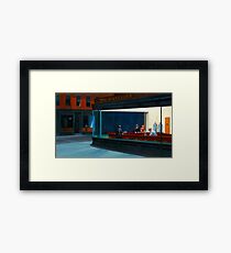 "Nighthawks" by Edward Hopper (1942) Framed Print