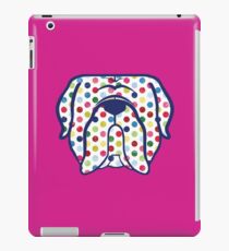 Mastiff dog face in polka dots! Dogue de Bordeaux, Bordeaux Mastiff, French Mastiff iPad Case/Skin