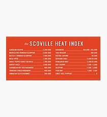 SCOVILLE HEAT INDEX hot pepper Photographic Print
