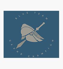 Blue Team Arena Champion Photographic Print
