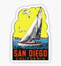 San Diego Kalifornien Vintage Reise Aufkleber Sticker