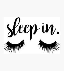 Lámina fotográfica Sleep In Eyelash Print
