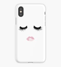 Eyelash Lip Print iPhone Case