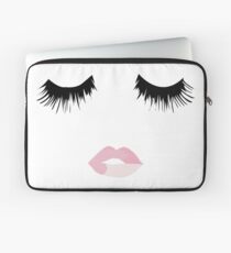 Eyelash Lip Print Laptop Sleeve