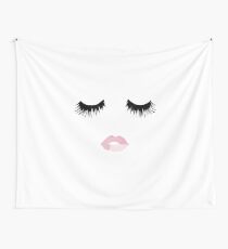 Wimpern Lippendruck Wandbehang
