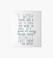 Good Ol' Days - The Office Art Board