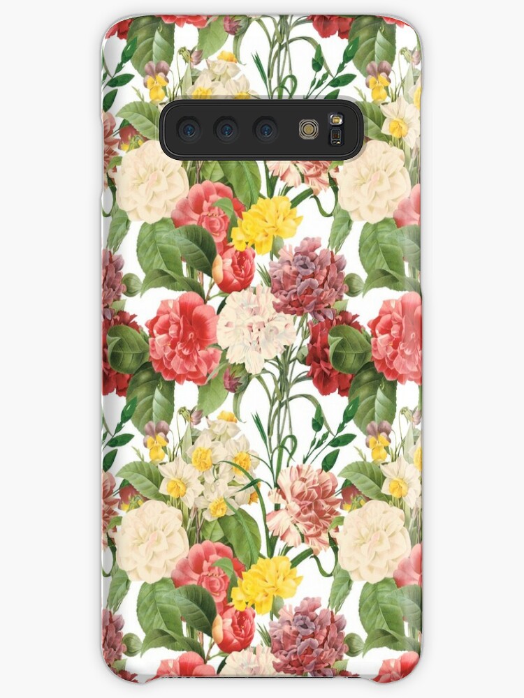 pattern of flowers tulips Samsung S10 Case