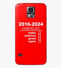 Make America Great Again | Checklist (White text) Case/Skin for Samsung Galaxy