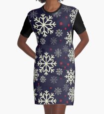 Snowflake Graphic T-Shirt Dress