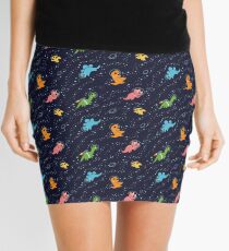 Dinosaurs In Space Mini Skirt