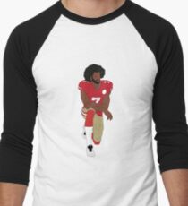 Colin Kaepernick Kneeling Men's Baseball ¾ T-Shirt