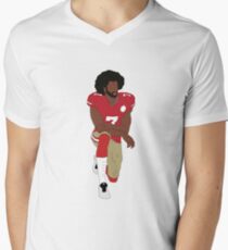 Colin Kaepernick Kneeling Men's V-Neck T-Shirt