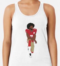 Colin Kaepernick kniend Racerback Tank Top