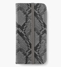 Black and Grey Faded Python Snake Skin Reptile Skin iPhone Wallet/Case/Skin
