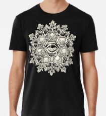 Anahata Seven Chakra Flower Mandala Men's Premium T-Shirt