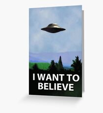 i want to believe Greeting Card