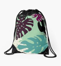 Monstera 02 Drawstring Bag