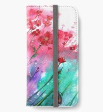Blumen - tanzende Mohnblumen iPhone Flip-Case/Hülle/Skin