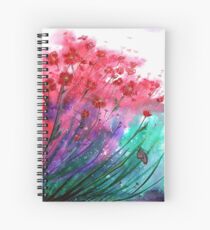 Flowers - Dancing Poppies Spiral Notebook