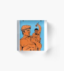 Michelangelo & David Acrylic Block