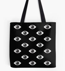 Eyes Wide Open - on Black Tote Bag