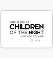 children of the night - bram stoker Sticker
